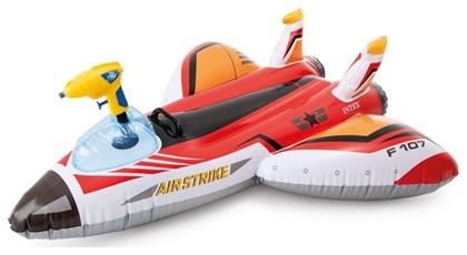 Intex Water Gun Plane Παιδικό Φουσκωτό Ride On Θαλάσσης με Χειρολαβές Κόκκινο 117εκ. από το Plus4u