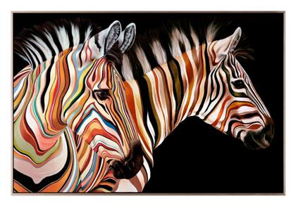 InTheBox Color Zebra Πίνακας σε Καμβά 93x63cm