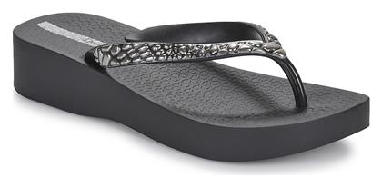 Ipanema Mesh Ix Plat Fem Σαγιονάρες σε Μαύρο Χρώμα από το SerafinoShoes