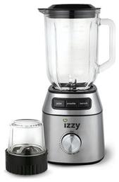 Izzy BL-633A Μπλέντερ για Smoothies με Γυάλινη Κανάτα 1.5lt 700W Inox από το Elektrostore24