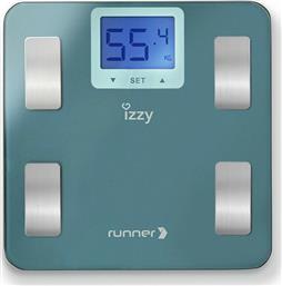 Izzy Runner IZ-7003 Ψηφιακή Ζυγαριά με Λιπομετρητή σε Γαλάζιο χρώμα από το Public