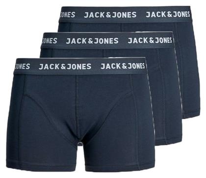 Jack & Jones Ανδρικά Μποξεράκια Μπλε 3Pack