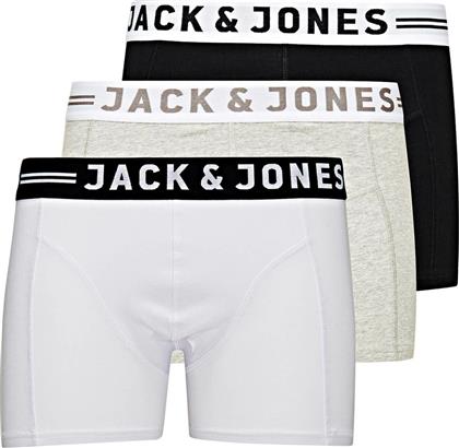 Jack & Jones Ανδρικά Μποξεράκια White / Grey / Black 3Pack από το Modivo
