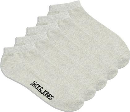 Jack & Jones Ανδρικές Μονόχρωμες Κάλτσες Light Grey 5Pack από το Modivo