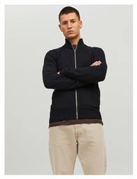 Jack & Jones Ανδρική Ζακέτα με Φερμουάρ Μαύρη