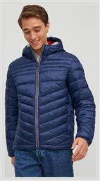 Jack & Jones Ανδρικό Χειμωνιάτικο Μπουφάν Puffer Μπλε από το Spartoo