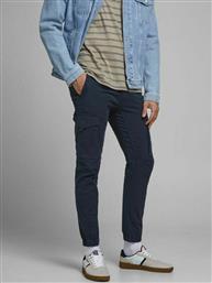 Jack & Jones Ανδρικό Παντελόνι Cargo Ελαστικό σε Slim Εφαρμογή Navy