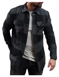 Jack & Jones Ανδρικό Πουκάμισο Overshirt Μακρυμάνικo Κοτλέ Asphalt από το Karakikes