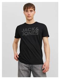 Jack & Jones Ανδρικό T-shirt Κοντομάνικο Μαύρο