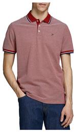 Jack & Jones Ανδρικό T-shirt Polo Κόκκινο από το Plus4u