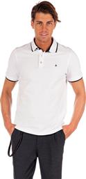 Jack & Jones Ανδρικό T-shirt Polo Λευκό