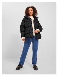 Jack & Jones Κοντό Γυναικείο Puffer Μπουφάν Μαύρο