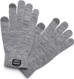 Jack & Jones Light Grey Ανδρικά Πλεκτά Γάντια Αφής από το Altershops
