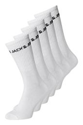 Jack & Jones Παιδικές Κάλτσες Μακριές Λευκές 5 Ζευγάρια από το Modivo