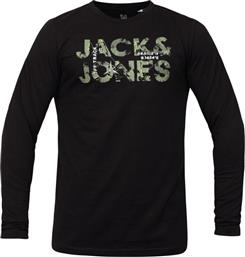 Jack & Jones Παιδική Χειμερινή Μπλούζα Μακρυμάνικη Μαύρη
