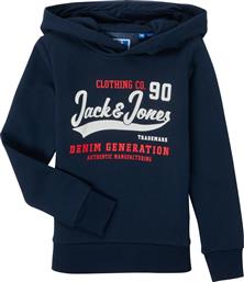 Jack & Jones Παιδικό Φούτερ με Κουκούλα Navy Μπλε