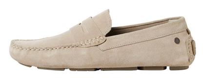 Jack & Jones Suede Ανδρικά Loafers Sand από το Z-mall