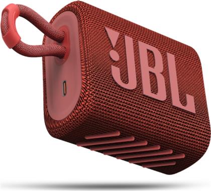 JBL Go 3 Αδιάβροχο Ηχείο Bluetooth 4.2W με 5 ώρες Λειτουργίας Red από το Moustakas Toys