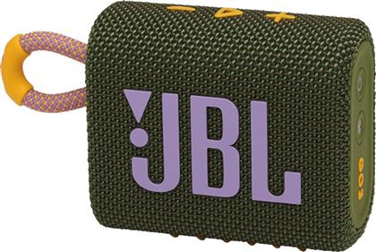 JBL Go 3 Αδιάβροχο Ηχείο Bluetooth 4.2W με Διάρκεια Μπαταρίας έως 5 ώρες Πράσινο από το Public