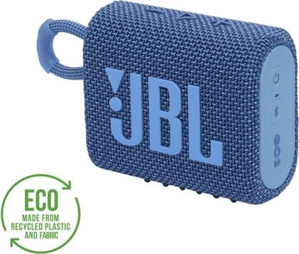 JBL Go 3 Eco Αδιάβροχο Ηχείο Bluetooth 4.2W με Διάρκεια Μπαταρίας έως 5 ώρες Μπλε από το Public