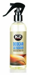 K2 Αρωματικό Σπρέι Αυτοκινήτου Deocar Real Leather 250ml