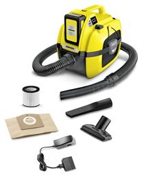 Karcher WD 1 Compact Battery Set Σκούπα Υγρών / Στερεών 230W με Κάδο 7lt