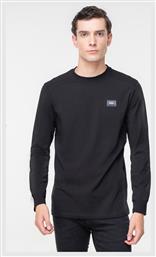 Karl Lagerfeld Crewneck Ανδρική Μπλούζα Μακρυμάνικη Μαύρη