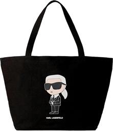 Karl Lagerfeld Γυναικεία Τσάντα Shopper 'Ωμου Μαύρη