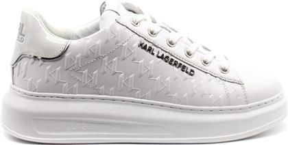 Karl Lagerfeld Monogram Emboss Lo Ανδρικά Sneakers Λευκά από το Modivo