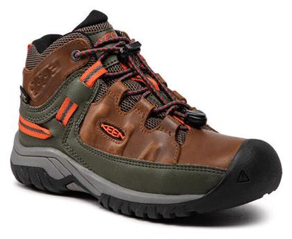 Keen Παιδικά Μποτάκια Πεζοπορίας Targhee Mid Wp Αδιάβροχα Καφέ από το Modivo