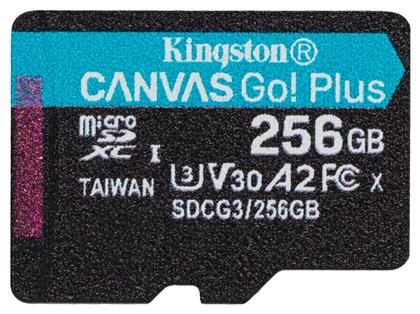 Kingston Canvas Go! Plus microSDXC 256GB Class 10 U3 V30 A2 UHS-I