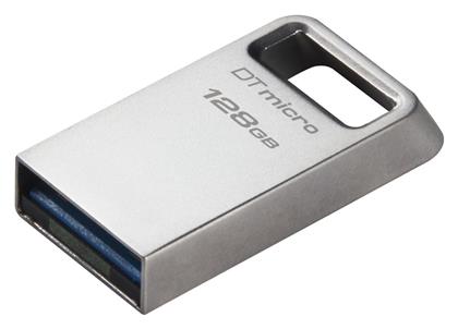 Kingston DataTraveler Micro Gen2 128GB USB 3.2 Stick Ασημί