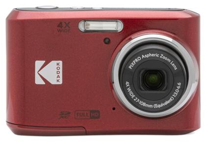 Kodak PIXPRO FZ45 Friendly Compact Φωτογραφική Μηχανή 16MP Οπτικού Ζουμ 4x με Οθόνη 2.7'' Κόκκινη