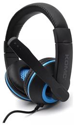 Komc Α14 Over Ear Gaming Headset με σύνδεση 3.5mm Black/Blue