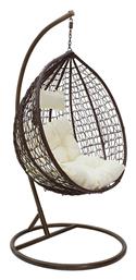 Κούνια Φωλιά με Βάση Zafer Rattan Καφέ Μ106xΠ103xΥ200cm