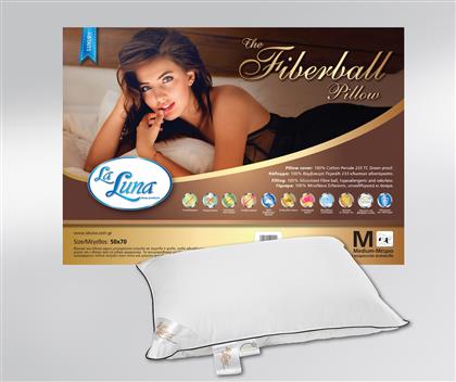 La Luna Fiberball Soft Μαξιλάρι Ύπνου Σιλικόνης Μαλακό 50x70cm