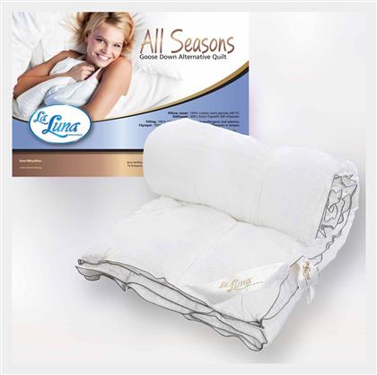 La Luna Πάπλωμα Υπέρδιπλο με Γέμιση Microfiber 240x260εκ. All Season Λευκό