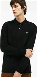 Lacoste Ανδρική Μπλούζα Μακρυμάνικη Polo Μαύρη από το Altershops