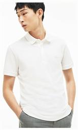 Lacoste Ανδρικό T-shirt Κοντομάνικο Polo Λευκό