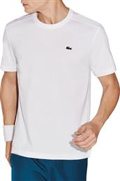 Lacoste Technical Jersey Ανδρικό Αθλητικό T-shirt Κοντομάνικο Λευκό από το Favela