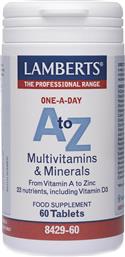 Lamberts A to Z Multivitamins Βιταμίνη για Ενέργεια 60 ταμπλέτες από το Pharm24
