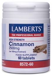 Lamberts Cinnamon 2500mg 60 ταμπλέτες