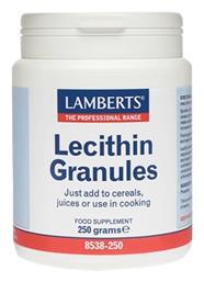 Lamberts Lecithin Granules Συμπλήρωμα Διατροφής Λεκιθίνης Κόκκους Μεταβολισμό Του Λίπους Έλεγχο Του Βάρους & Χοληστερίνης 250gr