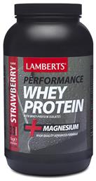 Lamberts Performance Whey Protein & Magnesium Πρωτεΐνη Ορού Γάλακτος με Γεύση Φράουλα 1kg