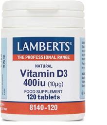 Lamberts Vitamin D3 400iu 120 ταμπλέτες