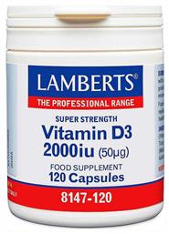 Lamberts Vitamin D3 Βιταμίνη για Ανοσοποιητικό 2000iu 120 κάψουλες