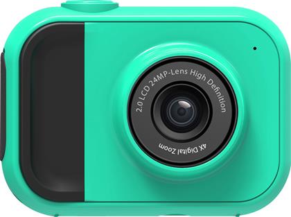 Lamtech 2in1 Action Camera Full HD (1080p) Υποβρύχια (με Θήκη) Πράσινη με Οθόνη 2''