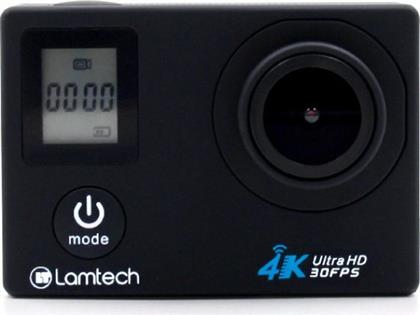 Lamtech LAM021615 Action Camera 4K Ultra HD Υποβρύχια (με Θήκη) με WiFi 4K Μαύρη από το Public