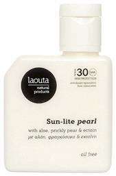 Laouta Natural Products Sun-lite Pearl Αντηλιακή Κρέμα Προσώπου SPF30 50ml