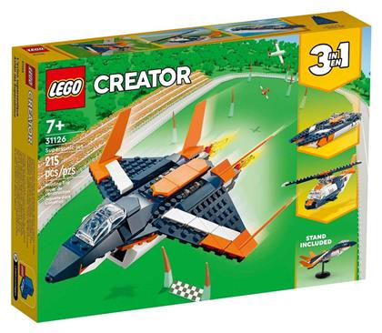 Lego Creator 3-in-1: Supersonic Jet για 7+ ετών